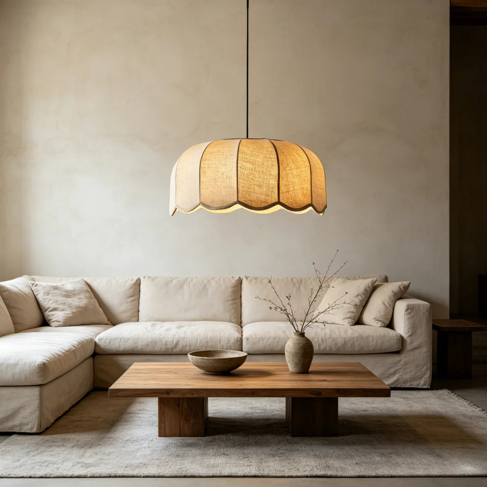 Suspension Corolle en lin
